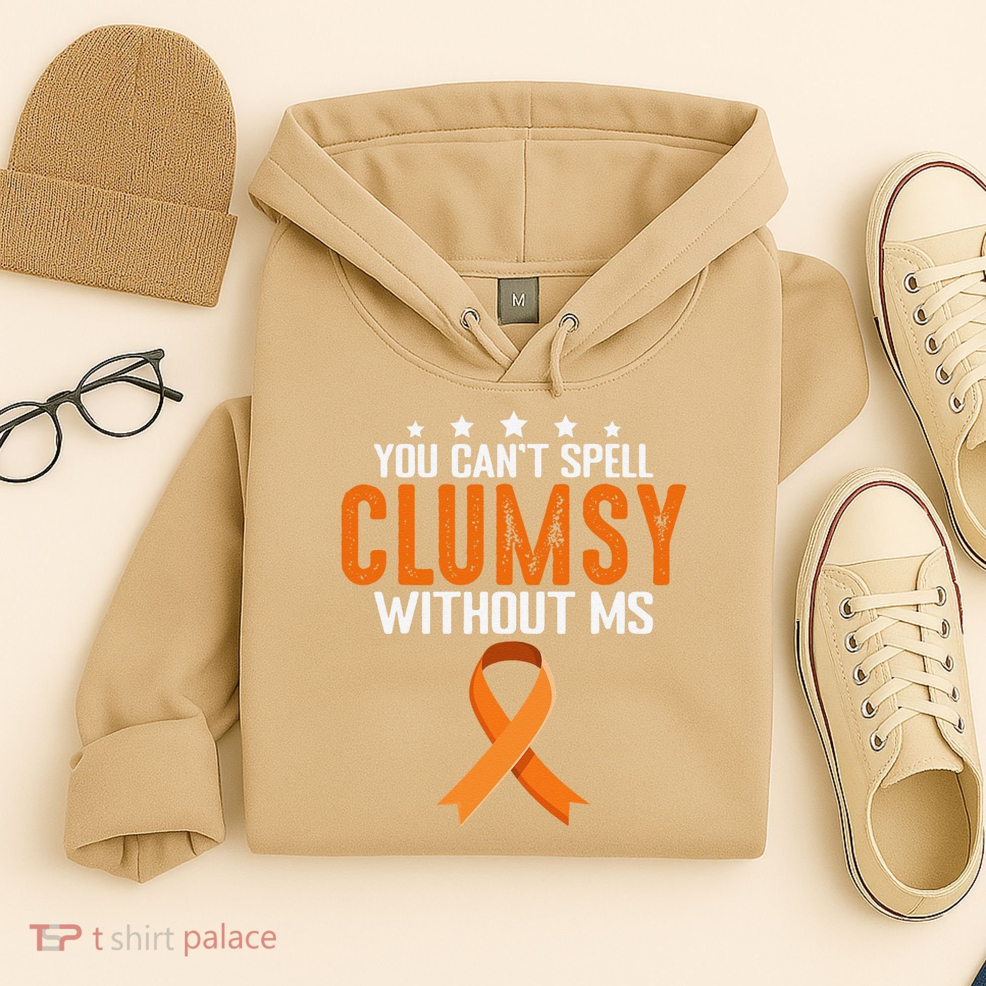 You Cant Spell Clumsy Without MS Awareness Empowerment Hoodie