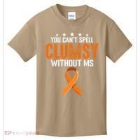 You Cant Spell Clumsy Without MS Awareness Empowerment Kids T-Shirt thumb 0