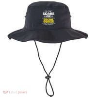 You CanT Scare Me IM A Social Worker Community Servant Bucket Hat thumb 0