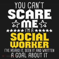 You CanT Scare Me IM A Social Worker Community Servant Tank Top thumb 6