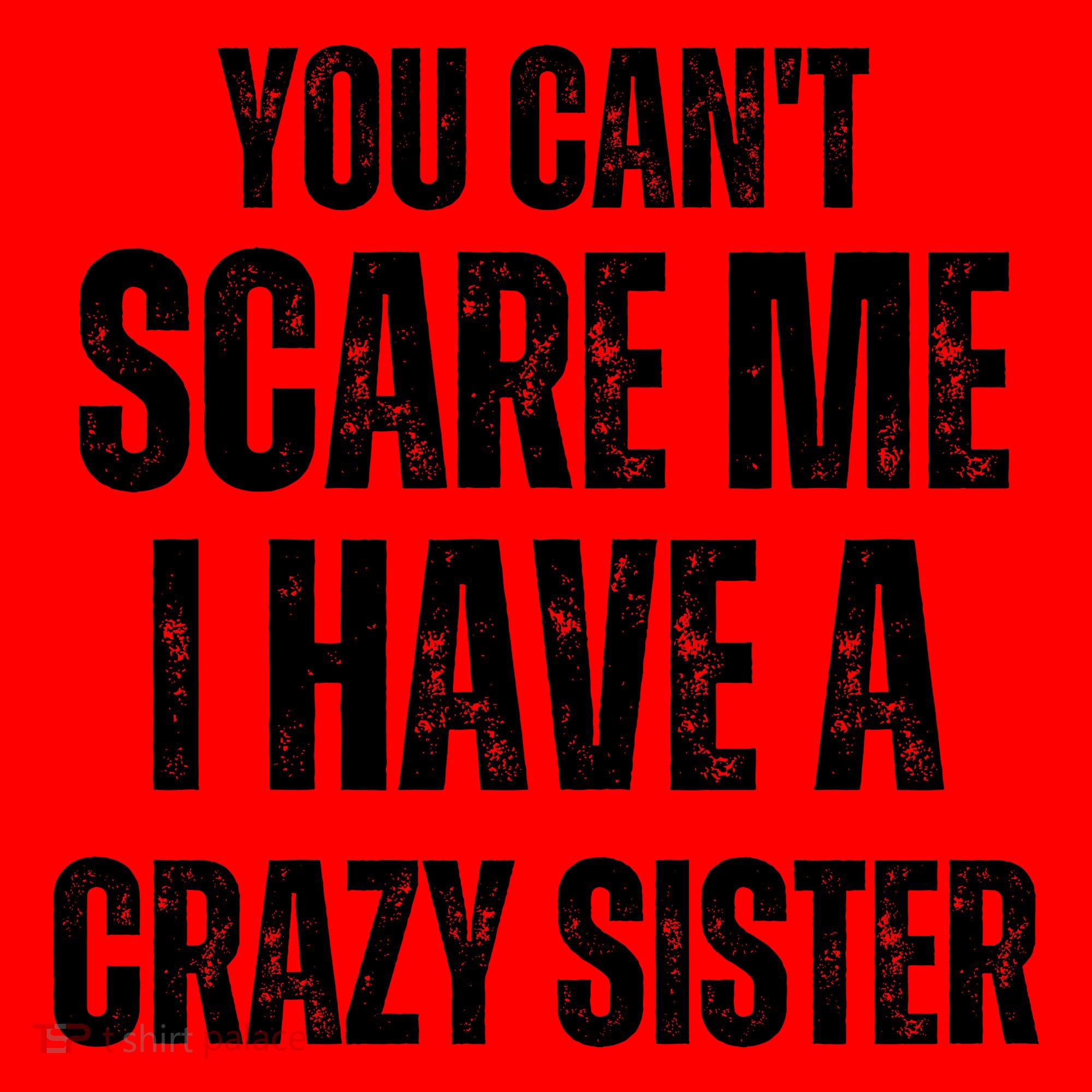 You Cant Scare Me I Have A Crazy Sister Santa Hat