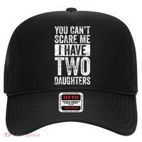 You Cant Scare Me I Have Two Daughters Retro Funny Dad Gift Hat thumb 0