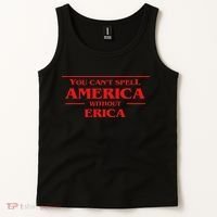 You Can't Spell America Without Erica Pop Culture Tank Top thumb 2
