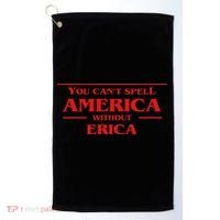 You Can't Spell America Without Erica Pop Culture Golf Towel thumb 0