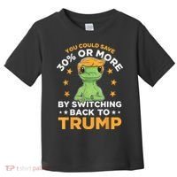 You Could Save 30 Percent Or More By Switching Back To Trump Toddler T-Shirt thumb 0
