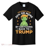 You Could Save 30 Percent Or More By Switching Back To Trump Kids T-Shirt thumb 0