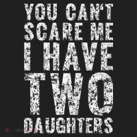 You Can't Scare Me I Have Two Daughters Dad Father Day Golf Towel thumb 3
