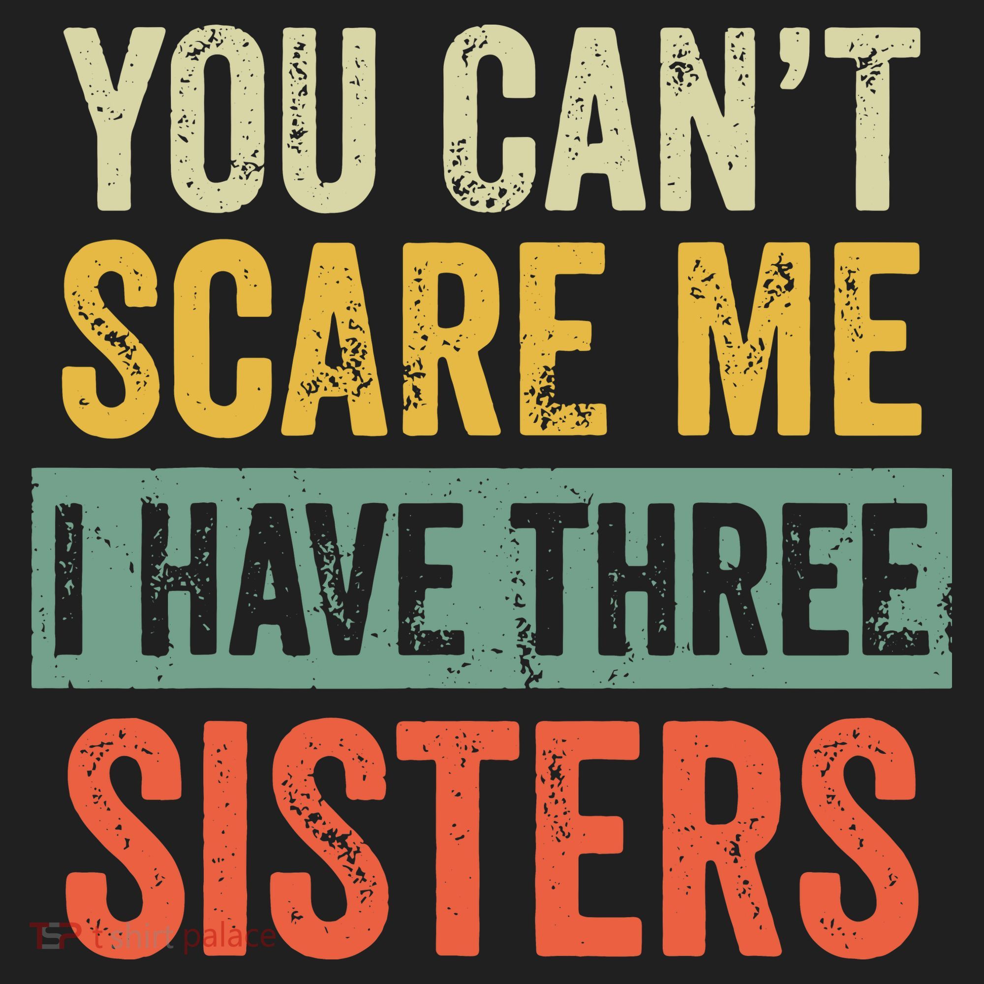 You Can_t Scare Me I Have Three Sisters Funny Brother Gift Beanie