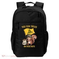 You Can Tread On These Nuts Patriotic Squirrel Funny Meme Backpack thumb 0