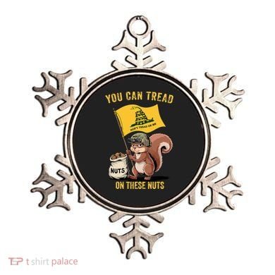 You Can Tread On These Nuts Patriotic Squirrel Funny Meme Ornament