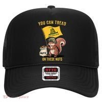 You Can Tread On These Nuts Patriotic Squirrel Funny Meme Hat thumb 0
