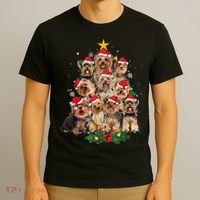 Yorkie Christmas Tree Funny Xmas Gifts For Yorkie Dog Lover TShirt T-Shirt thumb 3