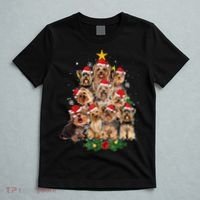 Yorkie Christmas Tree Funny Xmas Gifts For Yorkie Dog Lover TShirt T-Shirt thumb 5