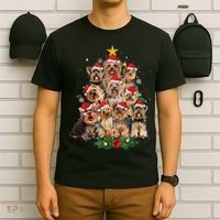 Yorkie Christmas Tree Funny Xmas Gifts For Yorkie Dog Lover TShirt T-Shirt thumb 6