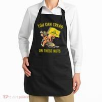 You Can Tread On These Nuts Patriotic Squirrel Funny Humor Apron thumb 2