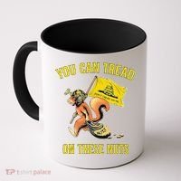 You Can Tread On These Nuts Patriotic Squirrel Funny Humor Coffee Mug thumb 0