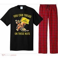 You Can Tread On These Nuts Patriotic Squirrel Funny Humor Pajama Set thumb 0