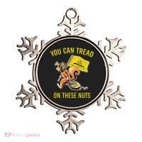 You Can Tread On These Nuts Patriotic Squirrel Funny Humor Ornament thumb 0