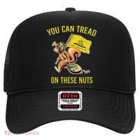 You Can Tread On These Nuts Patriotic Squirrel Funny Humor Hat thumb 0