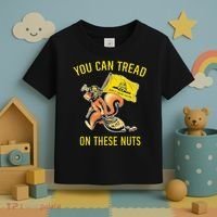You Can Tread On These Nuts Patriotic Squirrel Funny Humor Toddler T-Shirt thumb 3