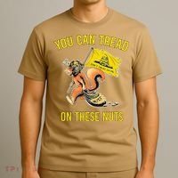 You Can Tread On These Nuts Patriotic Squirrel Funny Humor T-Shirt thumb 3