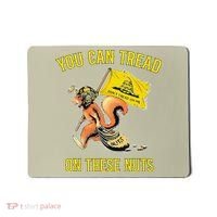 You Can Tread On These Nuts Patriotic Squirrel Funny Humor Mousepad thumb 0