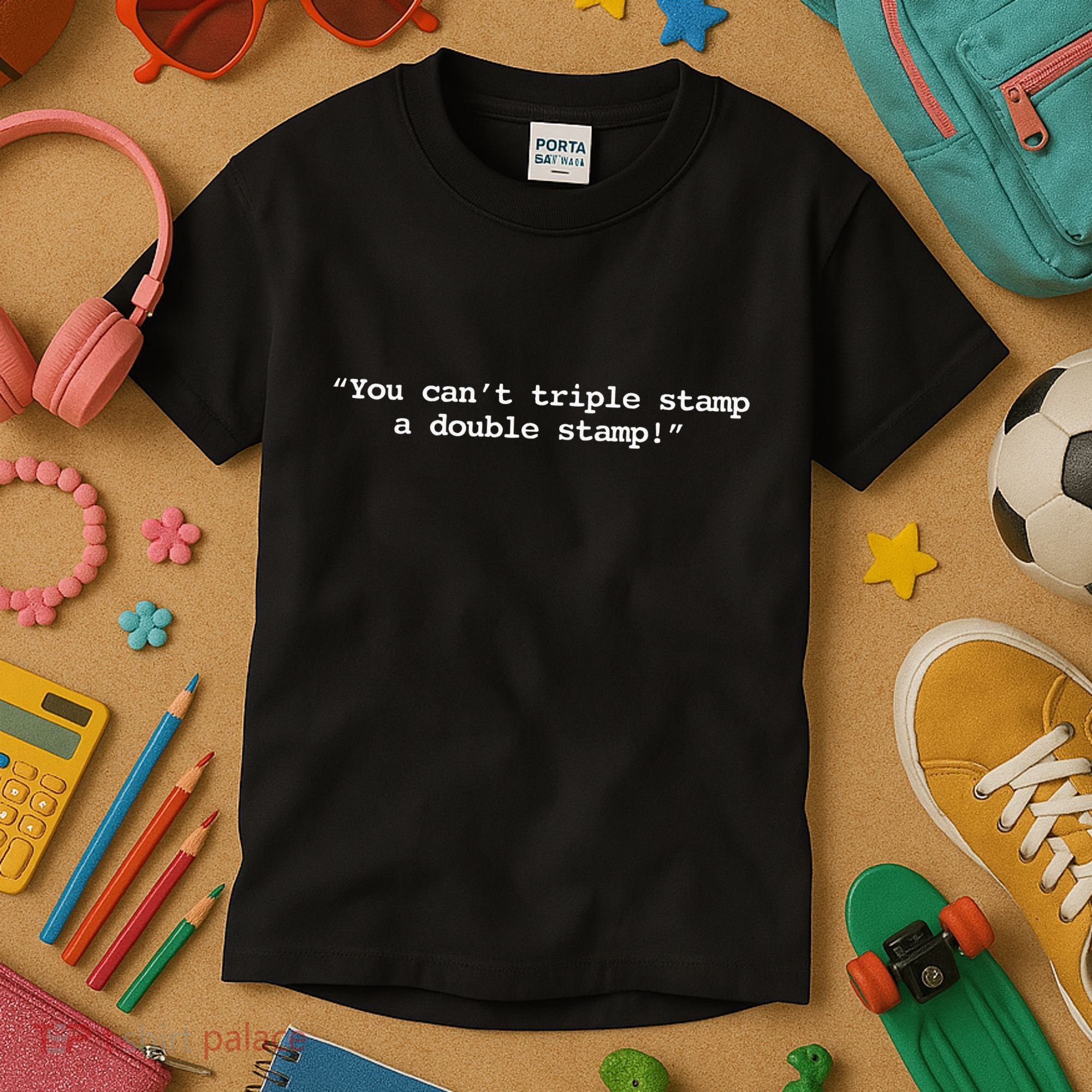 You CanT Triple Stamp A Double Stamp Dumb Kids T-Shirt