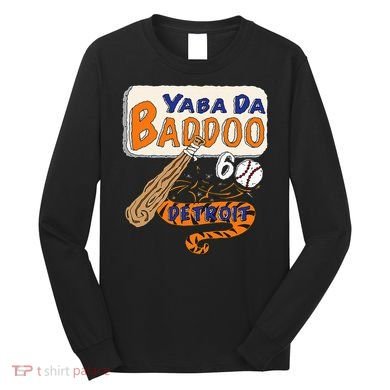 Yabba Da Baddoo 60 Detroit Baseball Long Sleeve Shirt
