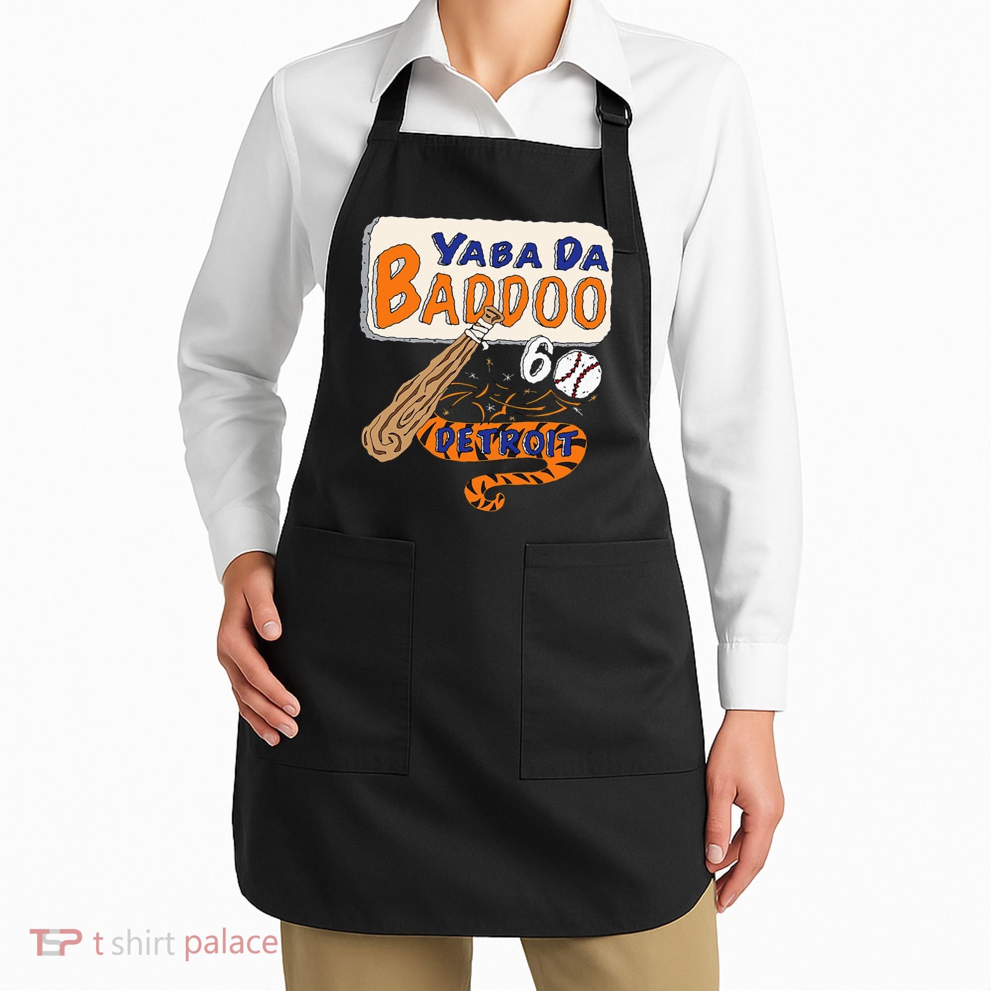 Yabba Da Baddoo 60 Detroit Baseball Apron