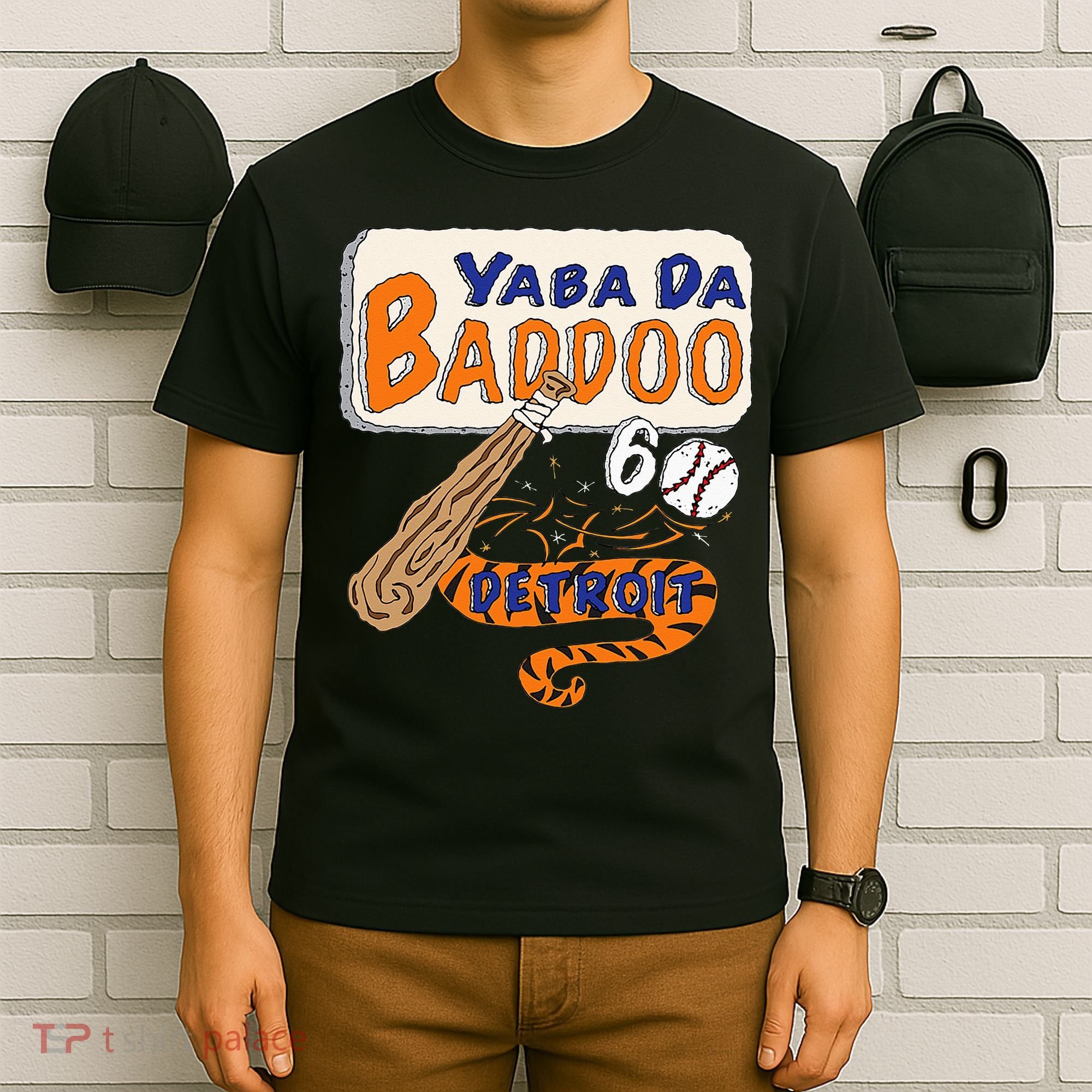 Yabba Da Baddoo 60 Detroit Baseball T-Shirt