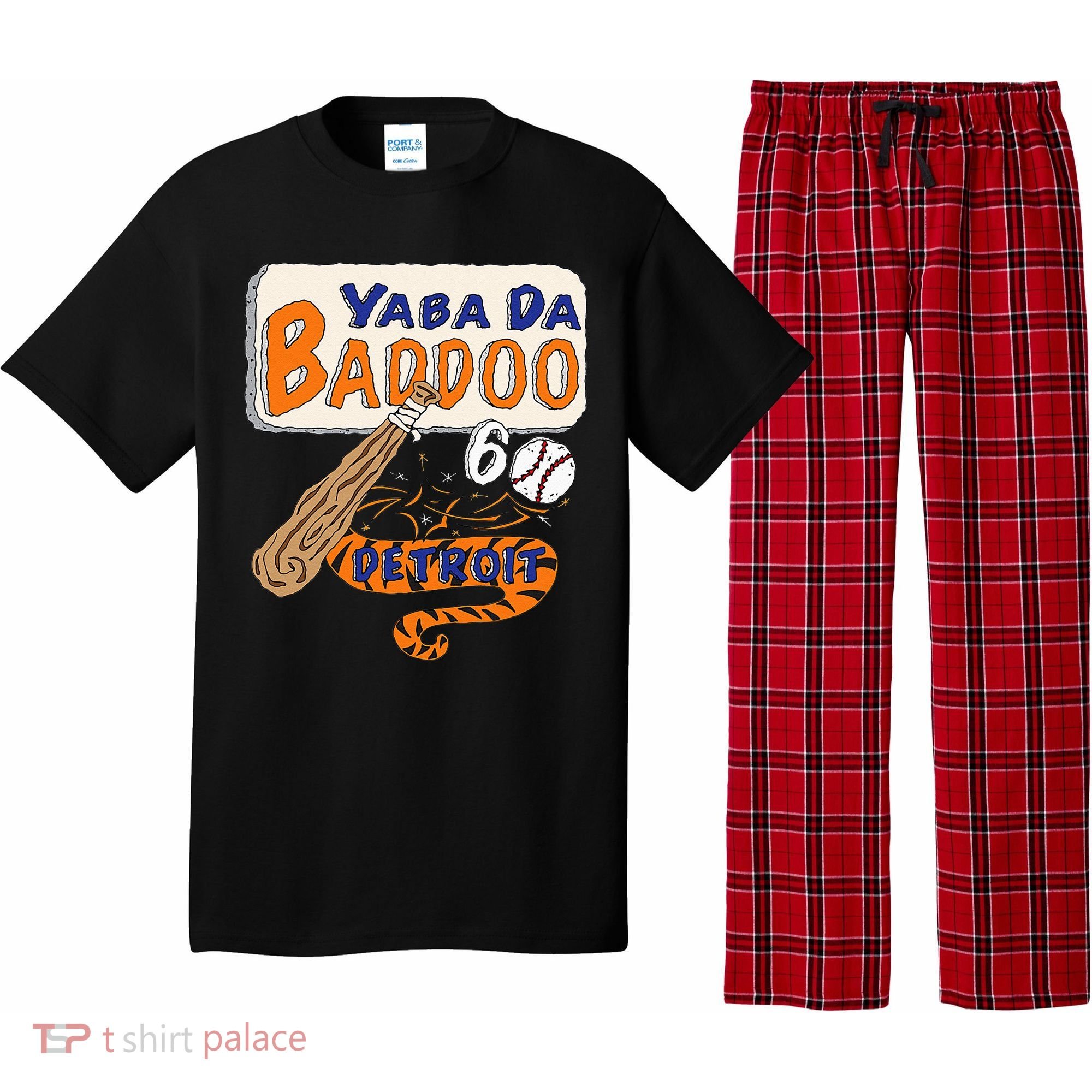Yabba Da Baddoo 60 Detroit Baseball Pajama Set