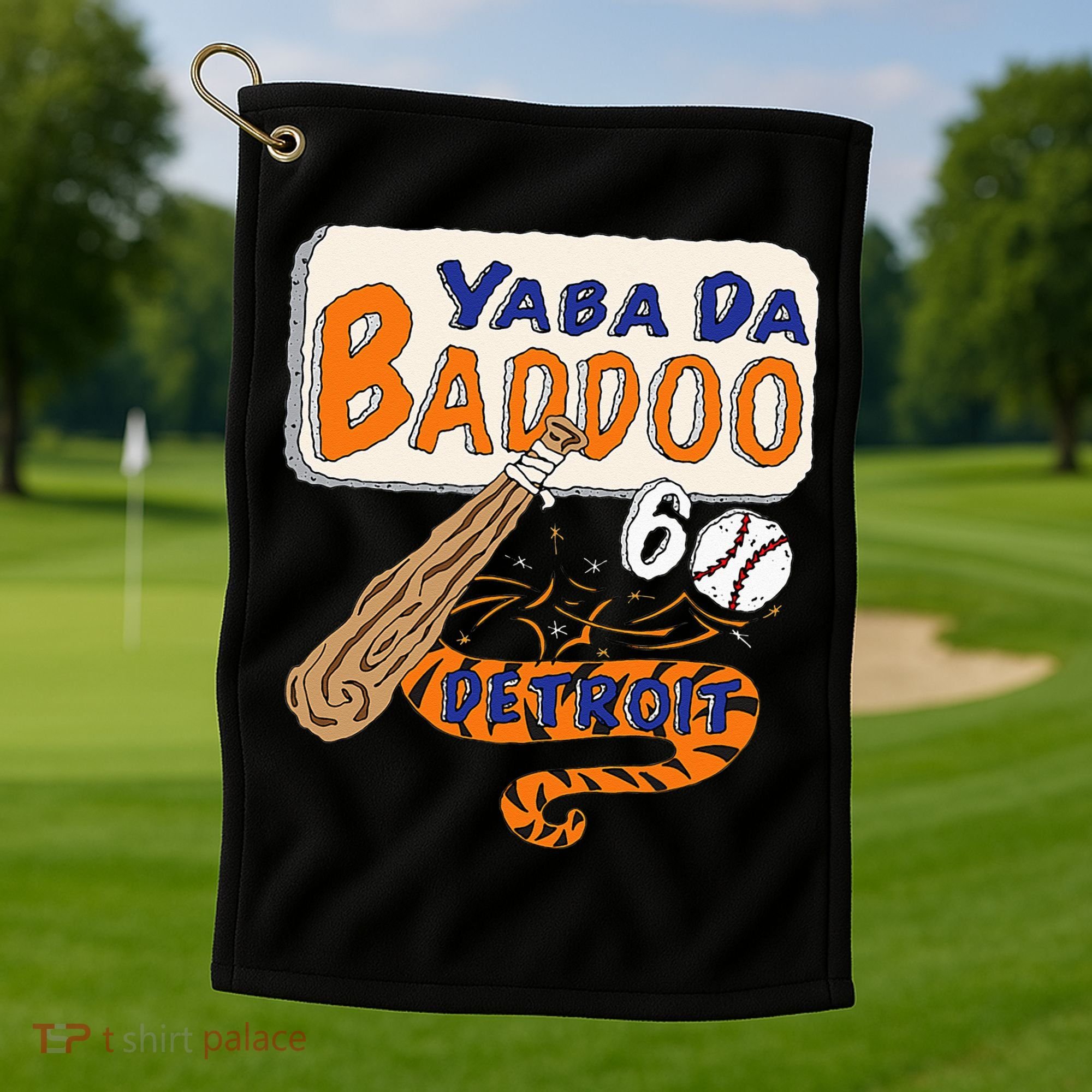 Yabba Da Baddoo 60 Detroit Baseball Golf Towel