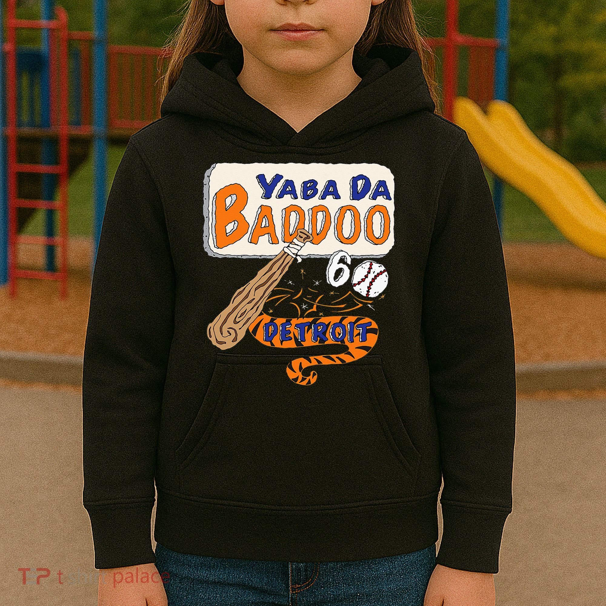 Yabba Da Baddoo 60 Detroit Baseball Kids Hoodie