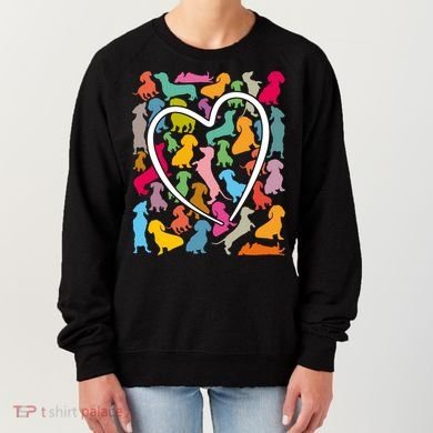 Y Dachshund Dachshund Pattern For Dachshund Lover Gift Women's Sweatshirt