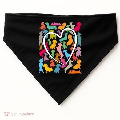Y Dachshund Dachshund Pattern For Dachshund Lover Gift USA-Made Doggie Bandana