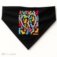 Y Dachshund Dachshund Pattern For Dachshund Lover Gift USA-Made Doggie Bandana thumb 0