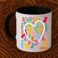 Y Dachshund Dachshund Pattern For Dachshund Lover Gift Coffee Mug thumb 2