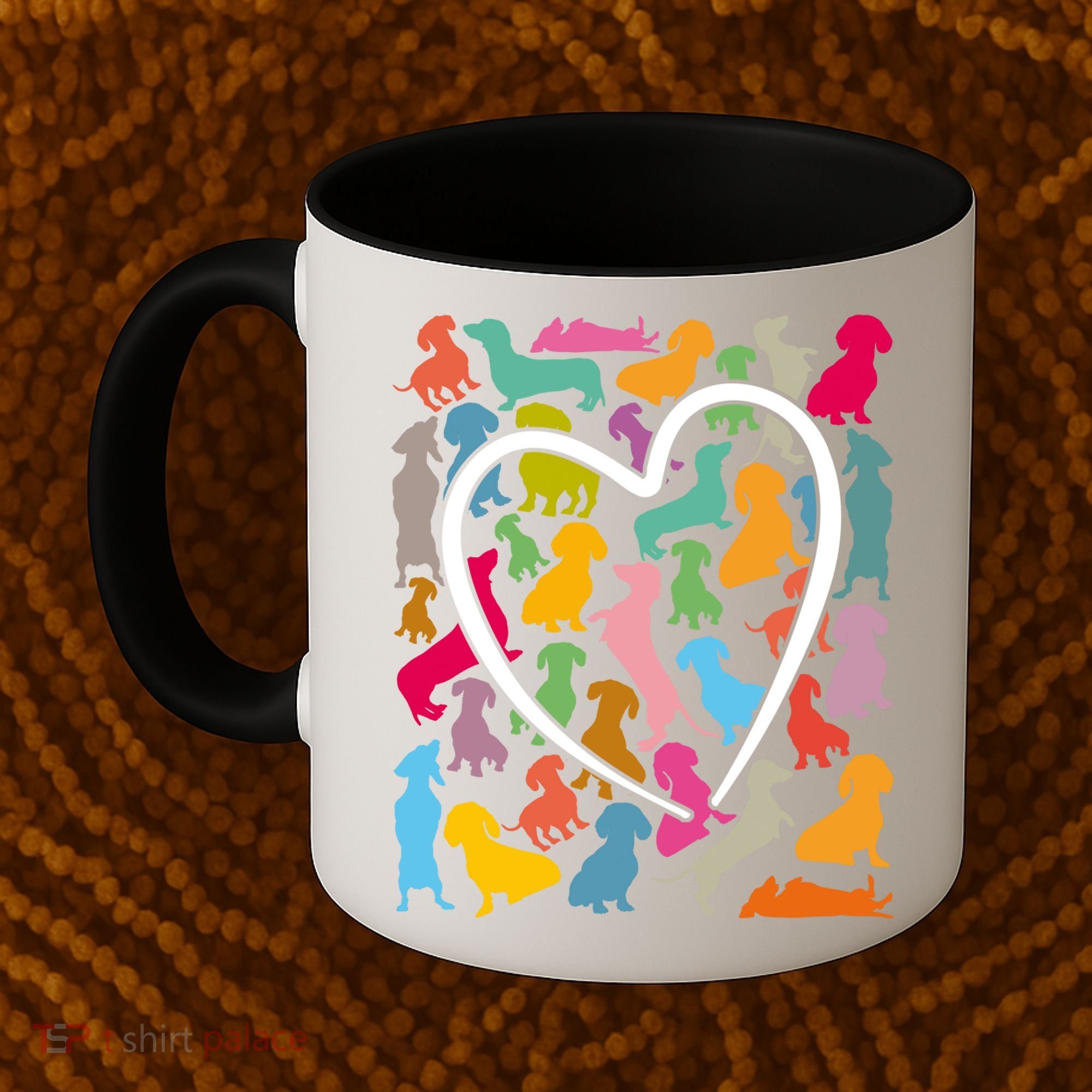 Y Dachshund Dachshund Pattern For Dachshund Lover Gift Coffee Mug