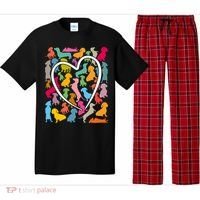 Y Dachshund Dachshund Pattern For Dachshund Lover Gift Pajama Set thumb 0