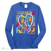 Y Dachshund Dachshund Pattern For Dachshund Lover Gift Long Sleeve Shirt thumb 0