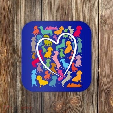 Y Dachshund Dachshund Pattern For Dachshund Lover Gift Coaster