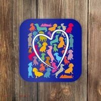 Y Dachshund Dachshund Pattern For Dachshund Lover Gift Coaster thumb 0