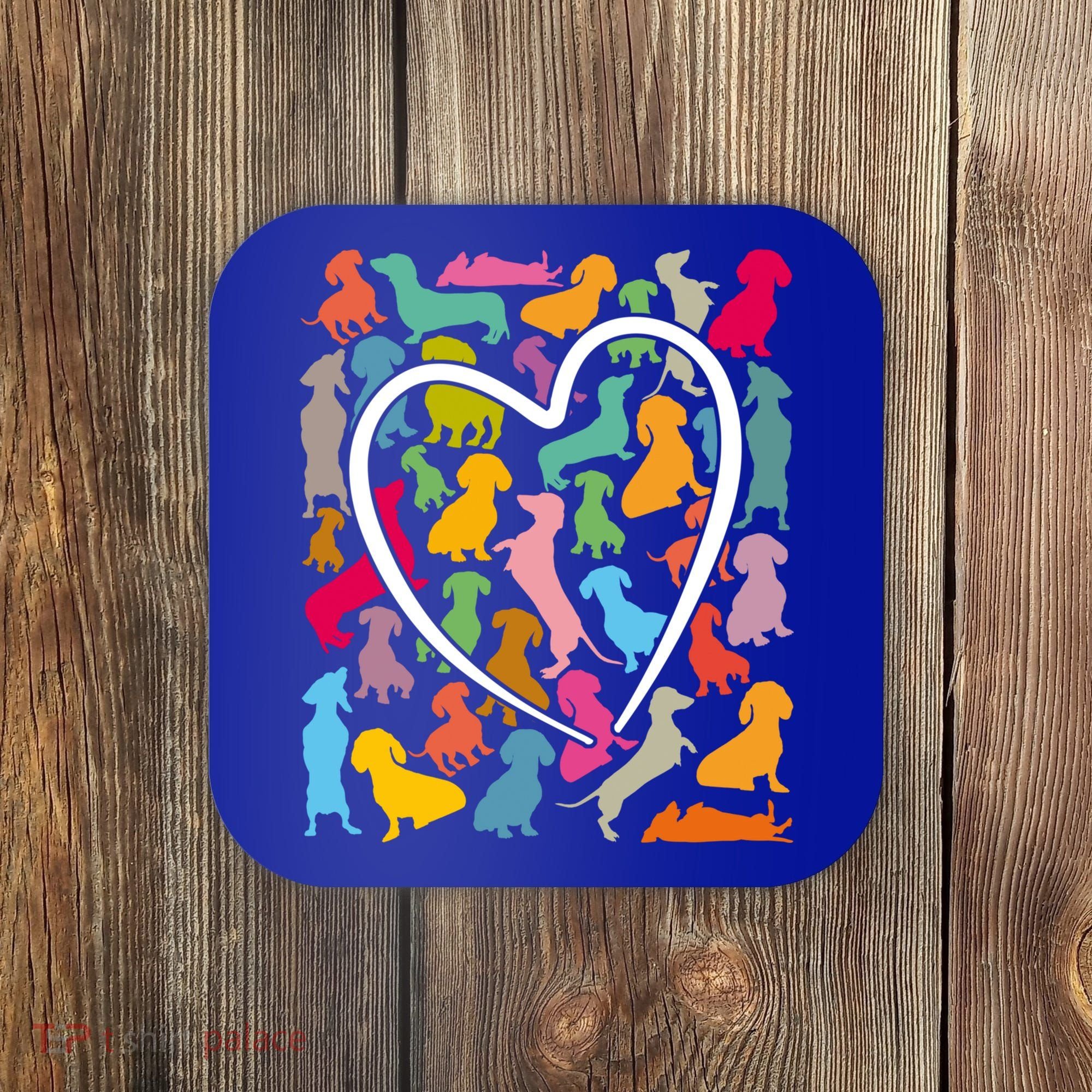 Y Dachshund Dachshund Pattern For Dachshund Lover Gift Coaster
