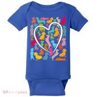 Y Dachshund Dachshund Pattern For Dachshund Lover Gift Baby Bodysuit thumb 0