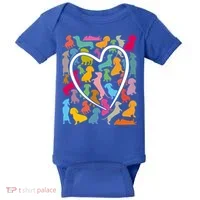 Y Dachshund Dachshund Pattern For Dachshund Lover Gift Baby Bodysuit thumb 0