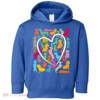 Y Dachshund Dachshund Pattern For Dachshund Lover Gift Toddler Hoodie thumb 0