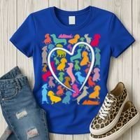 Y Dachshund Dachshund Pattern For Dachshund Lover Gift Women's T-Shirt thumb 3