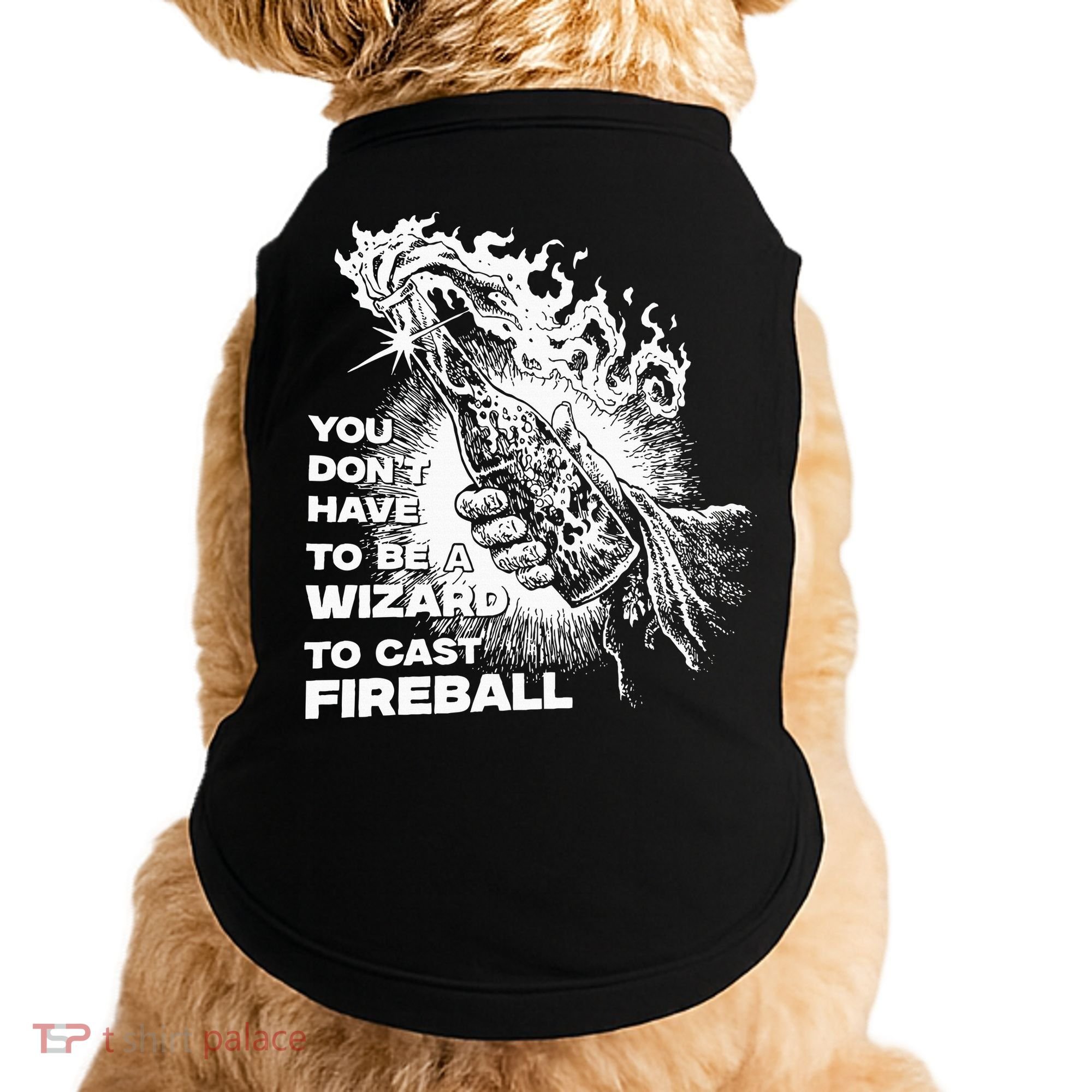 You Dont Have To Be A Wizard To Cast F.I.R.E.B.A.L.L Halloween Doggie Tank