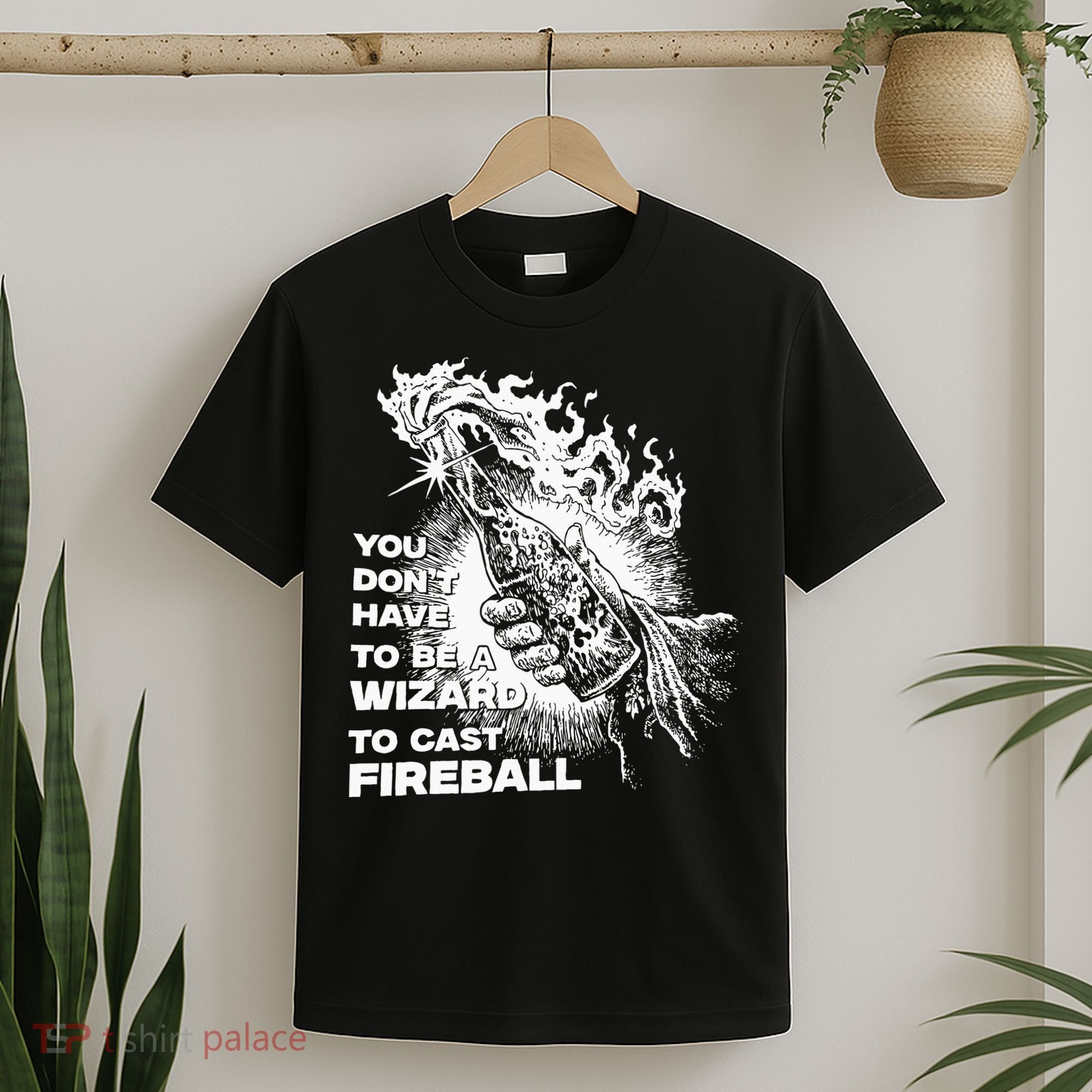 You Dont Have To Be A Wizard To Cast F.I.R.E.B.A.L.L Halloween T-Shirt