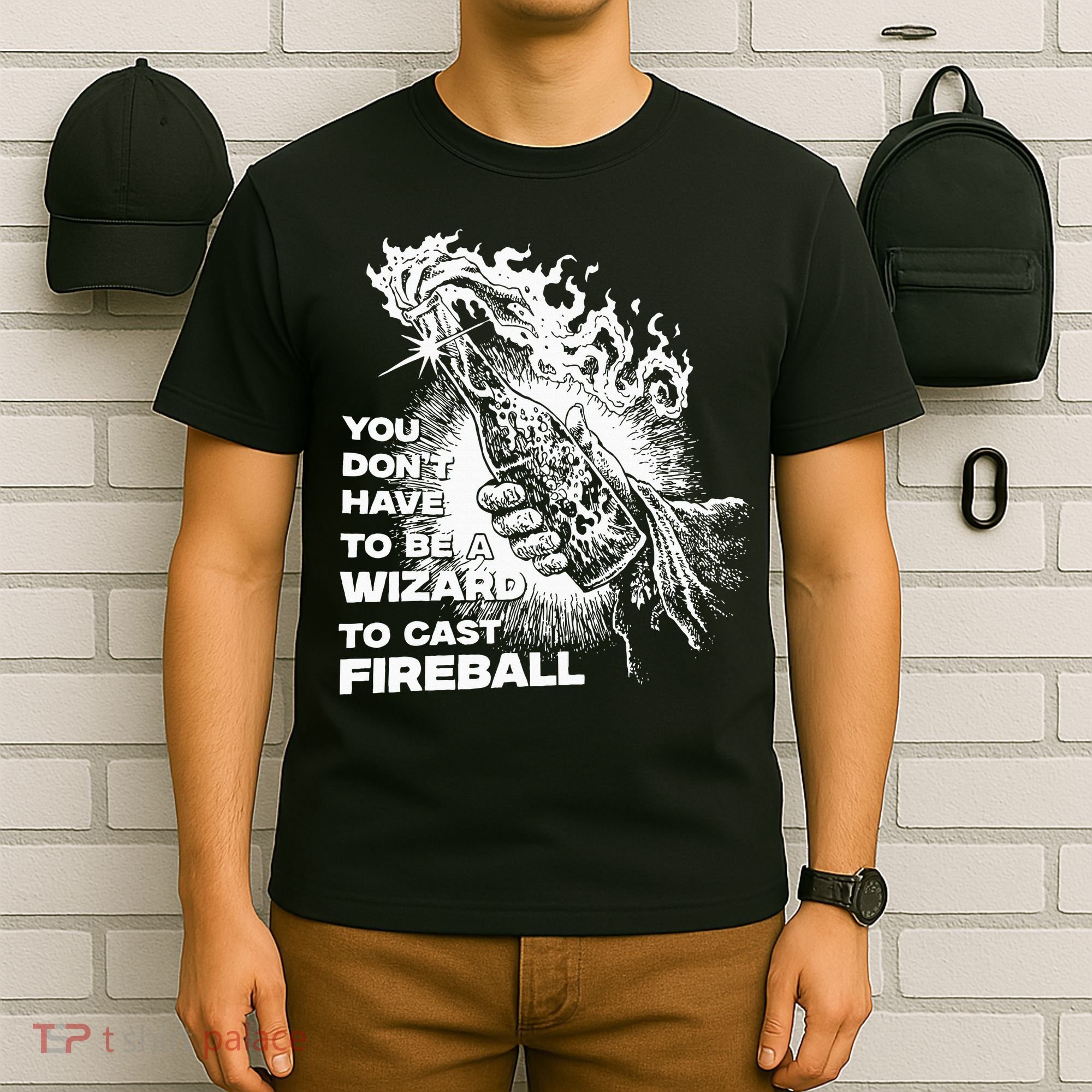 You Dont Have To Be A Wizard To Cast F.I.R.E.B.A.L.L Halloween T-Shirt
